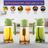 Glass Oil Dispenser Bottle with Measuring Pump | Leakproof & BPA-Free | Perfect for Olive Oil, Vinegar, and Cooking Oils.