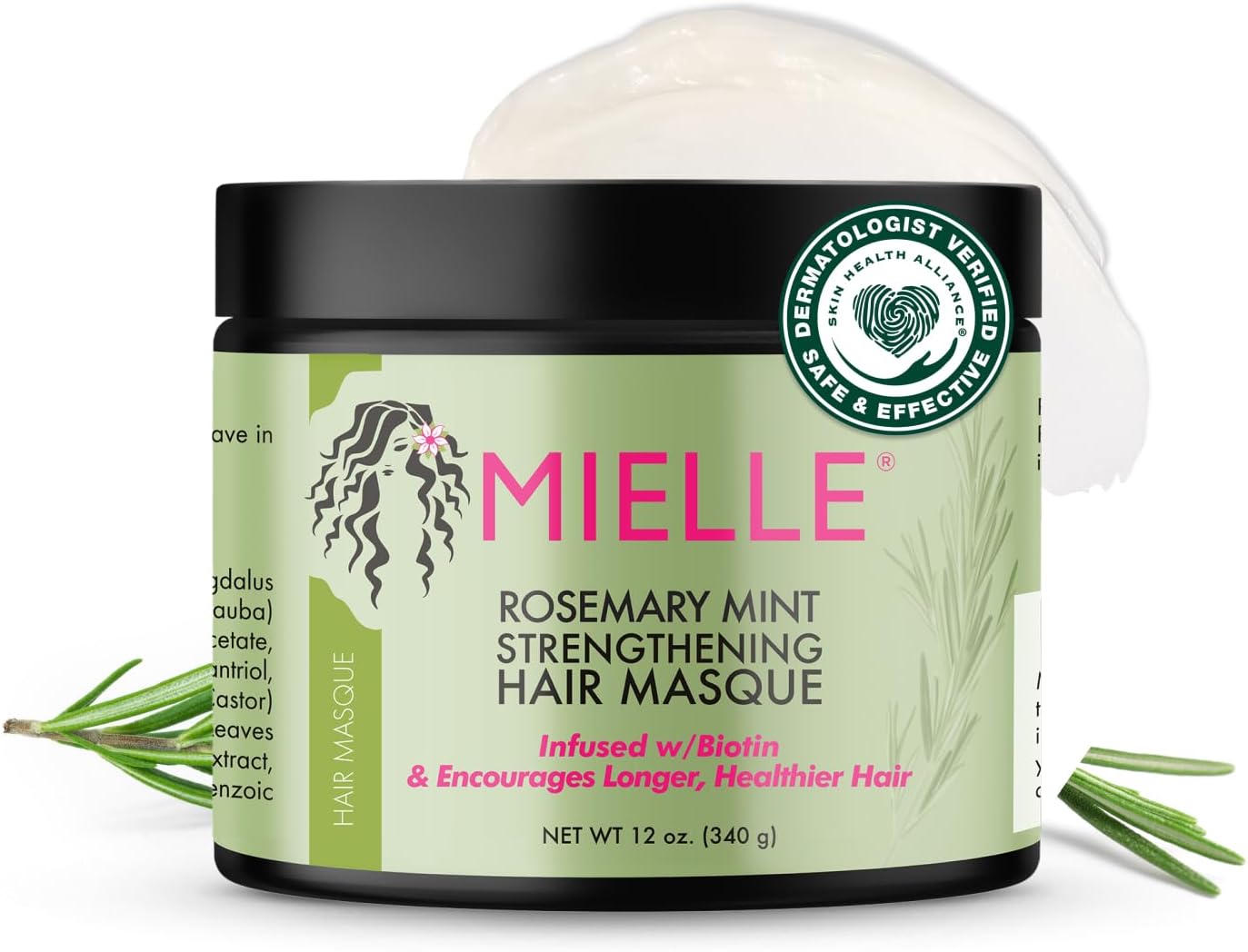Mielle Organics Rosemary Mint Strengthening Hair Masque - 340g