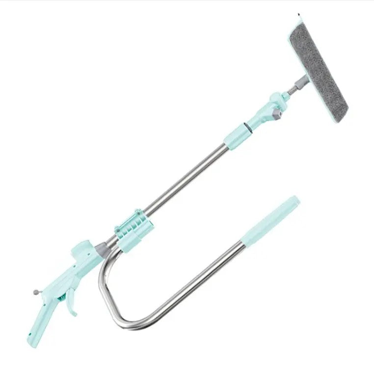 3-in-1 U-Shape Window Cleaner | Telescopic Squeegee with Rotatable Hea ...