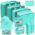 8 Pcs Various Sizes Travel Packing Cubes Compression Storage