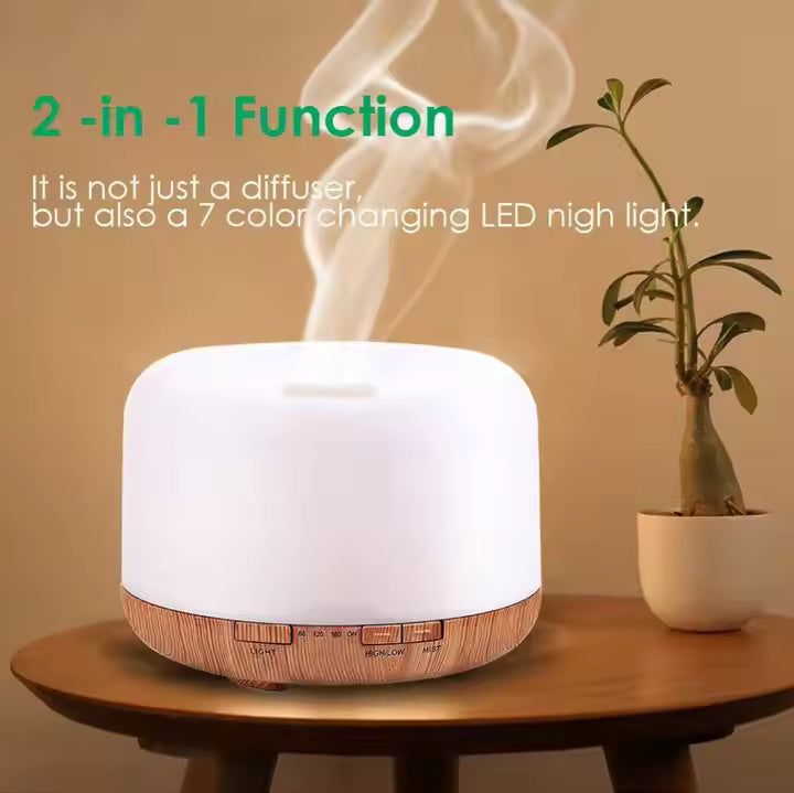 500ml Premium, Essential Oil Diffuser with Remote Control